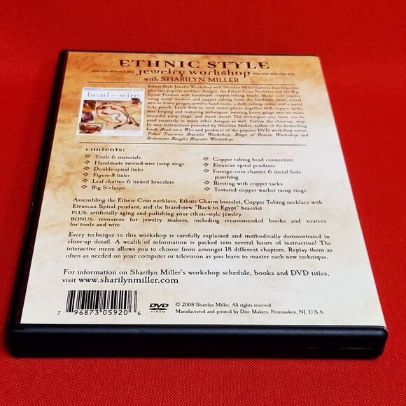 Ethnic Style Jewelry Workshop Sharylyn Miller Instructional DVD 2008 - Picture 6 of 10